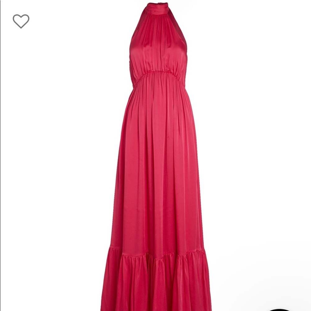Zimmerman gathered sleeveless silk chiffon gown